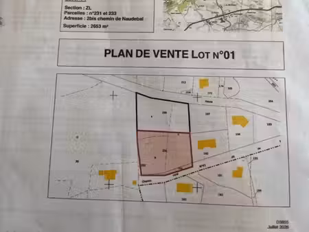 vente terrain constructible
