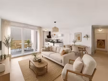 charmant t3 avec balcon-terrasse et parking à la rochelle