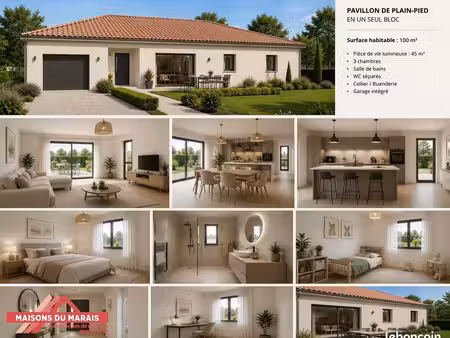 maison 100 m² avec terrain à aigrefeuille-d'aunis