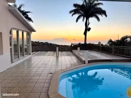 vente saint-paul  bellemène villa  285 m²  piscine vue  mer  panoramique 660000