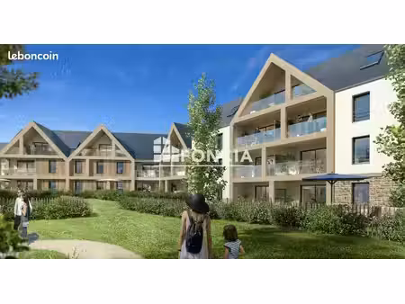 spacieux appartement t2 neuf orienté sud-ouest  jardin privatif  proche plage de trestraou