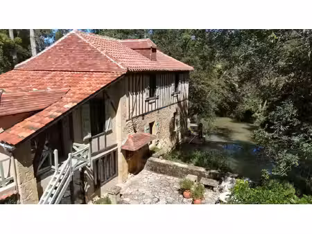 marciac(32) proche: authentique moulin seigneurial d'exception des xiv-xviiis  caché  avec