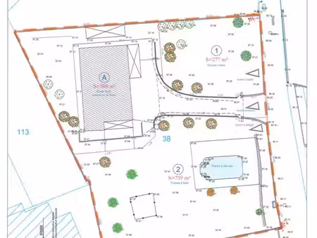 caveirac 277m² viabilisé libre de constructeur
