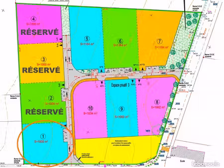 vente terrain lotissement communal proche morlaas