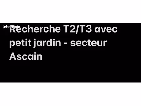 recherche t2 avec jardin
