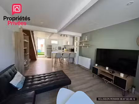 maison de ville meschers sur gironde 51 m2 avec patio sans travaux
