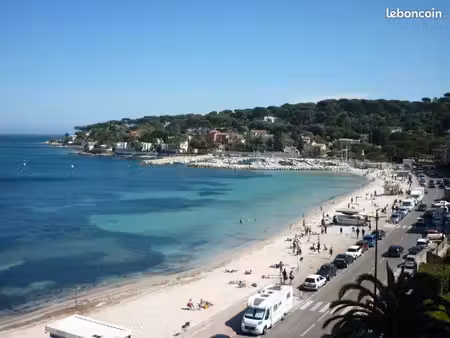 antibes studio dans résidence avec piscine face à la plage