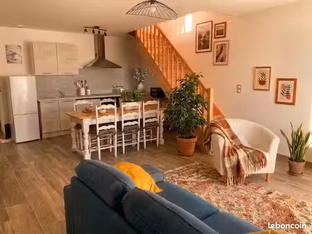 maison de ville meublée 89m² – 3 ch / 3 sde – terrasse & 2 parkings – les minimes