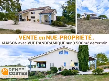 vente en nue propriété - f90 ans - montaigu de quercy (82150)