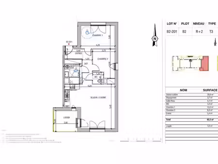 appartement t3 neuf