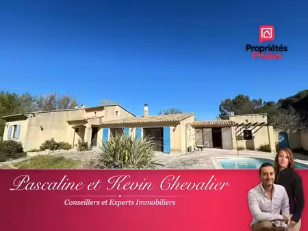 maison de plain pied à saint chamas avec piscine