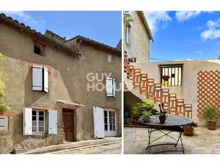 10 min sud ouest carcassonne - maison de village 162 m² + grenier + cour 23 m²