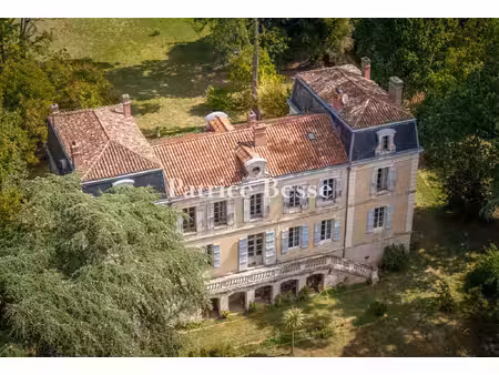 aux portes d'agen  un château de la fin du 19e s. aux ailes en retour  ses dépendances et.