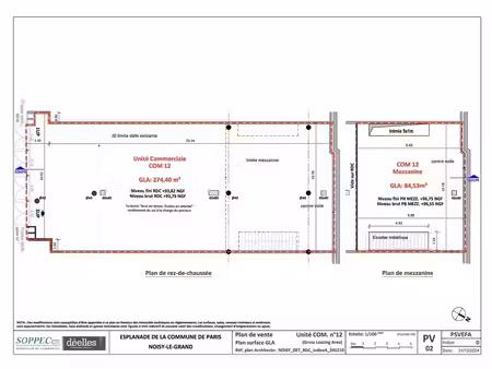 location commerce noisy le grand 93160 337m²