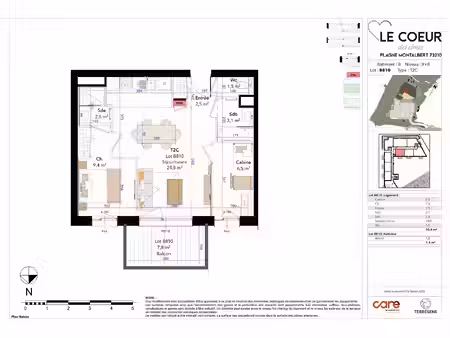 à vendre : appartement 2 pièces avec cabine vue montagne à la plagne tarentaise