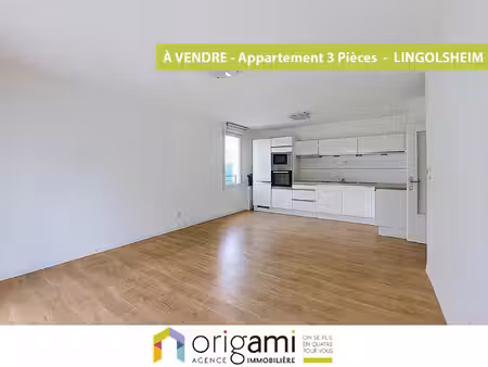 achat appartement 3 pièces 58m² lingolsheim 67380
