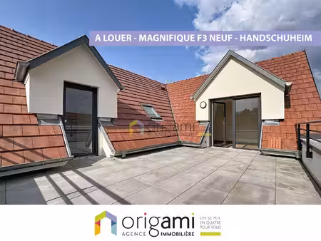 location appartement 3 pièces 62m² handschuheim 67117