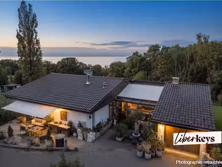 maison 5 pièces vue panoramique lac léman - champanges