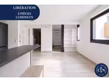 2 pièces 42 m² - calme et moderne - libération