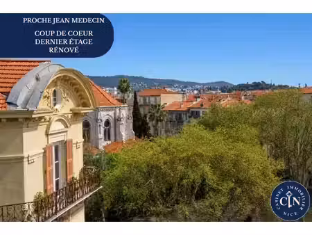 4 pièces 90 m² - dernier étage vue dégagée - jean médecin