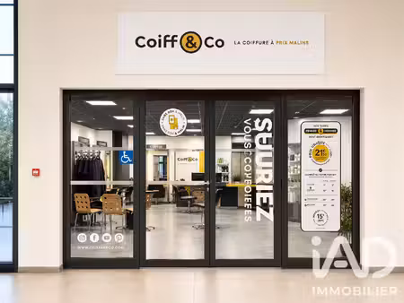 vente esthétique  coiffure 100 m²