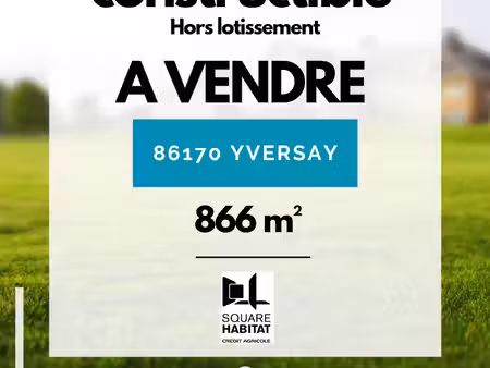 achat terrain 866m²