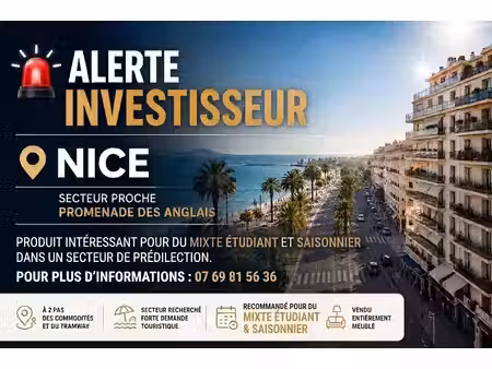 achat immeuble 56m² nice 06200