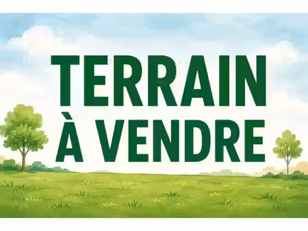 terrain plat de 1 500 m² libre de constructeur
