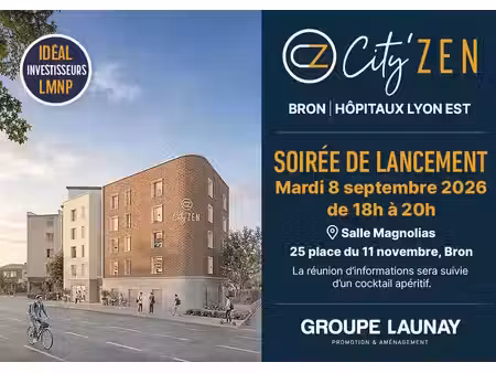 vente programme neuf t1 18 à 20 m² bron (69500)