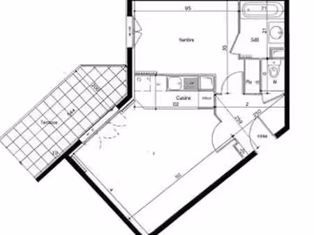 location appartement 2 pièces meublé à meaux (77100) : à louer 2 pièces meublé / 44m² meau