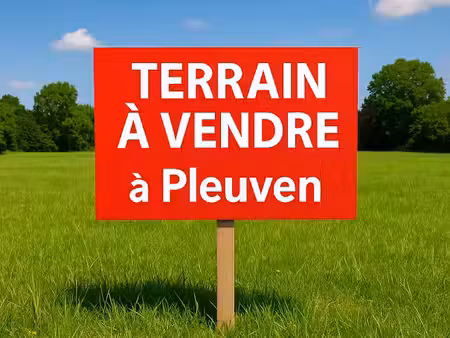vente terrain 336 m² à pleuven (29170)  78 000 €