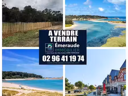 vente terrain 1121 m² à sables d'or les pins (22240)  378 000 €