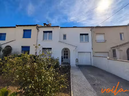 réf. aquarelle56 - maison de ville avec jardin et garage.