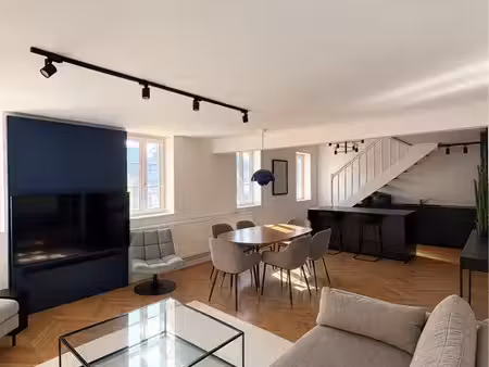 rouen centre – duplex meublé 75 m² carrez / 90 m² au sol – 2 chambres
