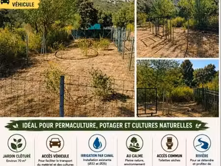 location jardin 70m2