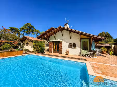 claouey - maison landaise 4 chambres avec piscine environnem