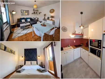 charmant t2 meublé 42 m² centre-ville gréoux-les-bains — loyer 690 eau comprise