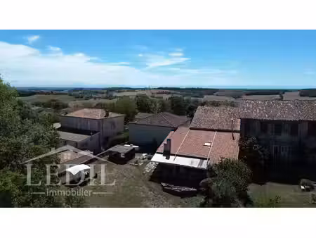grande maison de village avec vue  terrain et dépendances