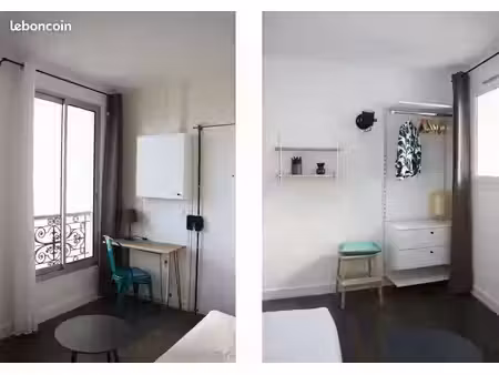 studio meublé lumineux - paris 18ème