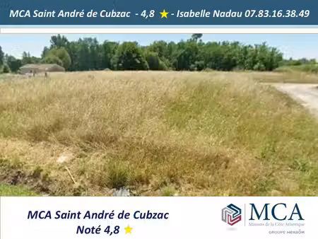 vente terrain 1350 m² pugnac (33710)