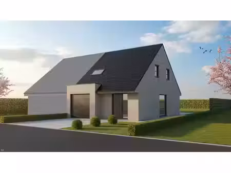 nieuw te bouwen halfopen bebouwing te affligem