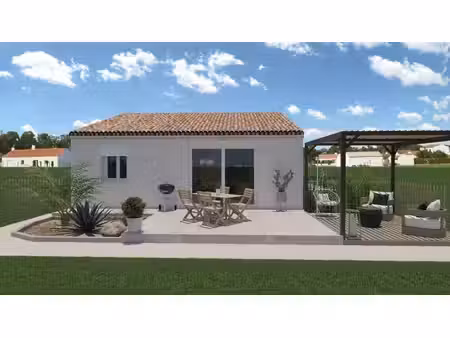 terrain avec maison neuve à vendre