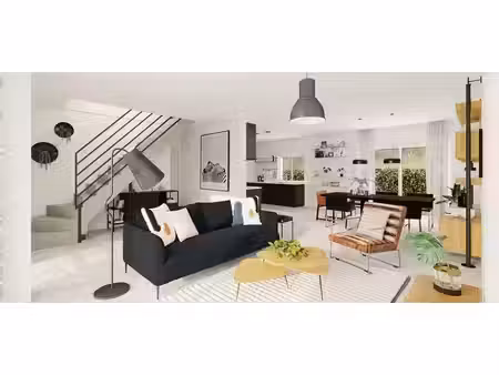 terrain avec maison neuve à vendre