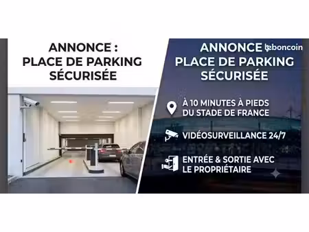 place de parking sous terrain stade de france