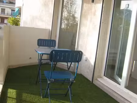 nice valrose - borriglione longue duree beau 2 pieces meuble 34 m2 + grande terrasse