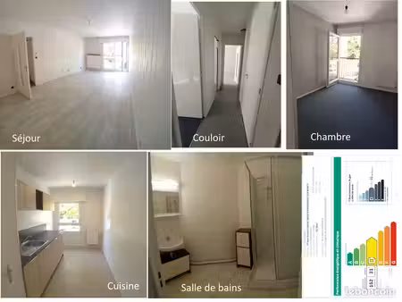 loue f2 : 51m² au rez de chaussée