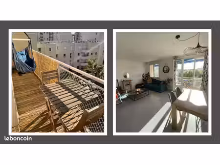 appartement 3 pièces + balcon + parking