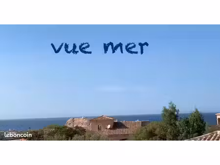 a louer de fin octobre à fin mai appt t3 dans maison vue mer terrasse et clim