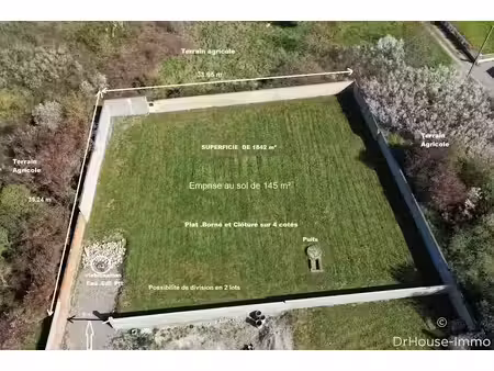 vente terrain 1842 m² à seysses (31600)  157 000 €