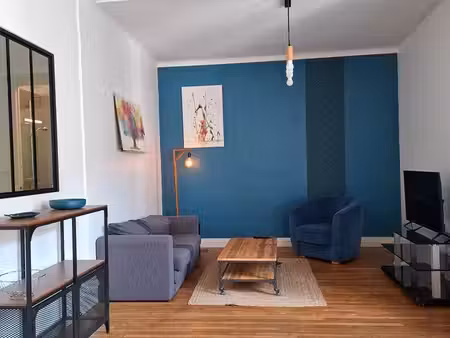 appartement t3 meublé 58m² centre-ville / traversant lumineux
